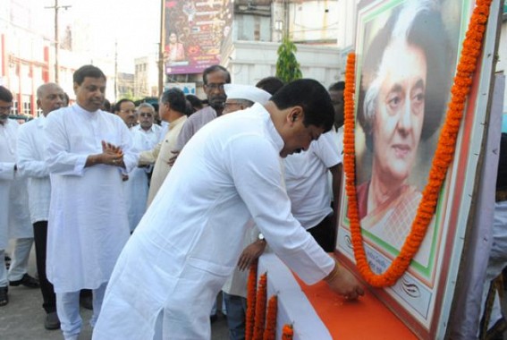 TPCC recalls former Prime Minister Indira Gandhi on her 30th death anniversary